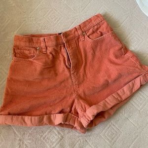 Shorts high waist corduroy